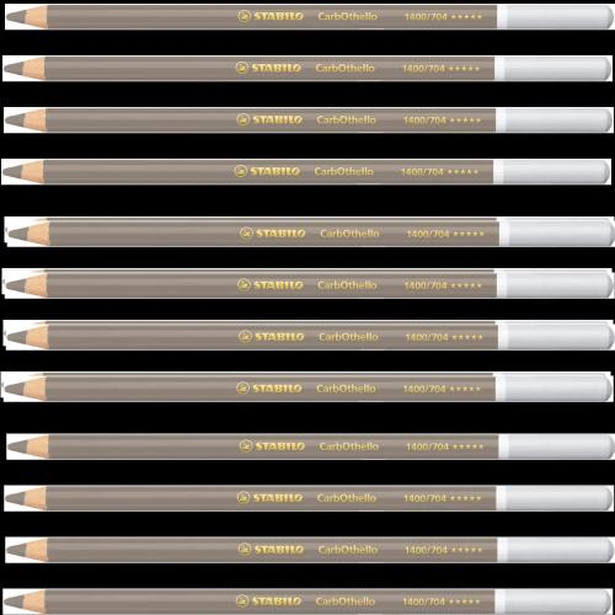 Kleurpotloden STABILO CarbOthello kalkpastel warmgrijs 3 | 12 stuks